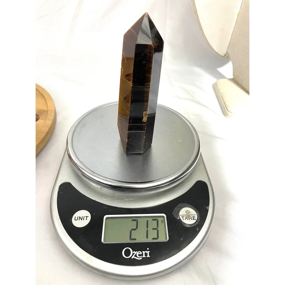 Yellow Tiger Eye Obelisk‎ Crystal 5